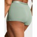 хлопчатобумажные трусики с логотипом boyshort с высокой талией