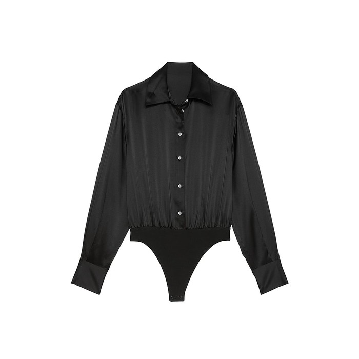 Боди-рубашка из атласа Atelier Victoria's Secret X Altuzarra