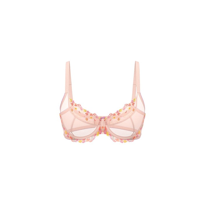 Потрясающий бюстгальтер с полной чашечкой и вышивкой Victoria's Secret Bloom без подкладки
